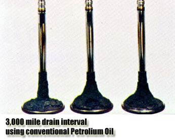60,000 miles on these valves having the oil changed every 3,000 miles using conventional motoroil.